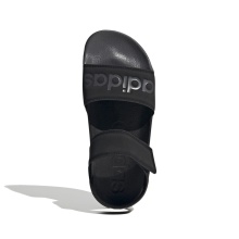 adidas Sandale adilette Schriftzug (Klettverschluss) schwarz Herren